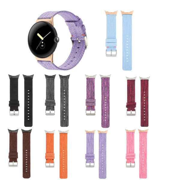 Google Pixel Watch Serie Einfach Nylon Uhrenarmband Einfarbig Google Pixel Watch 2 #889 – Bild 2