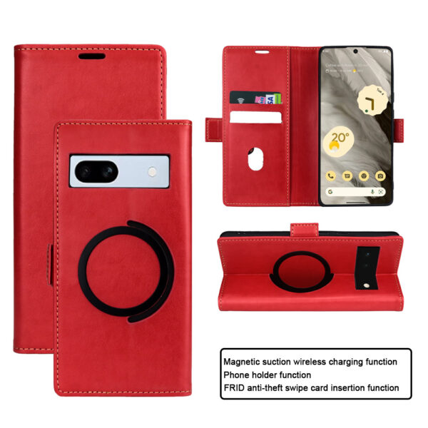 Google Pixel Serie Handyhülle Pixel 7a Einfach Magnetische Anziehung PU #441 – Bild 10